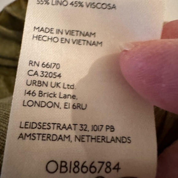 Free People High Road Solid Olive Green Pull-On Barrel Pants Size Large NWT - Picture 11 of 11